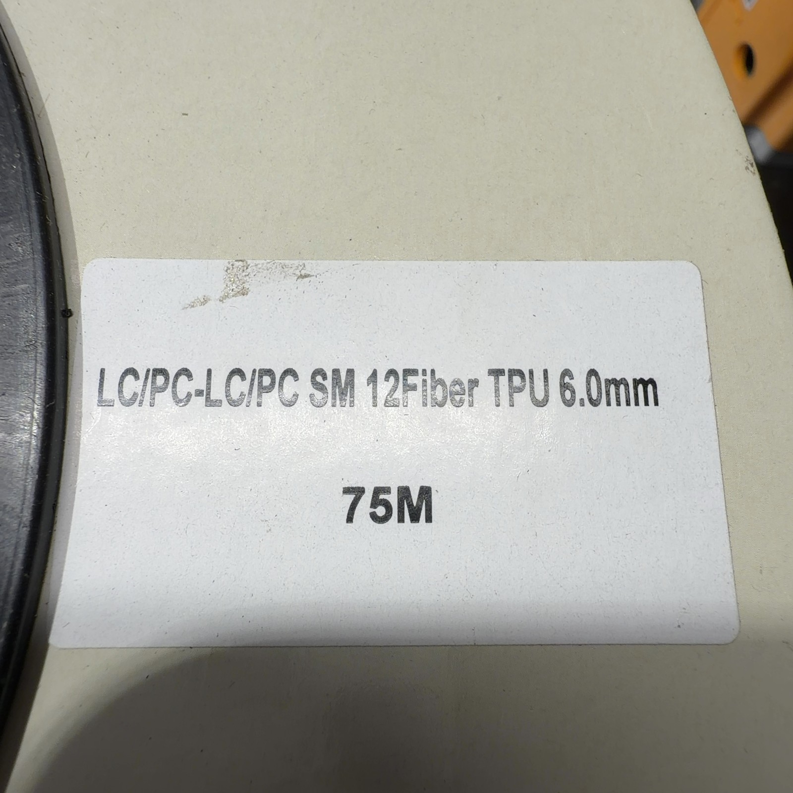 75m LC to LC 12 Core OS2 Single Mode Armored Fiber Optic Cable 9/125um