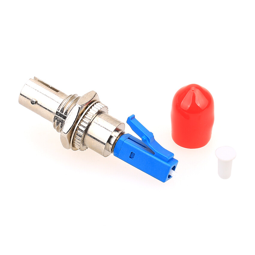 ST/UPC Female to LC/UPC Male Adapter Fiber Optical Coupler Flange Converter