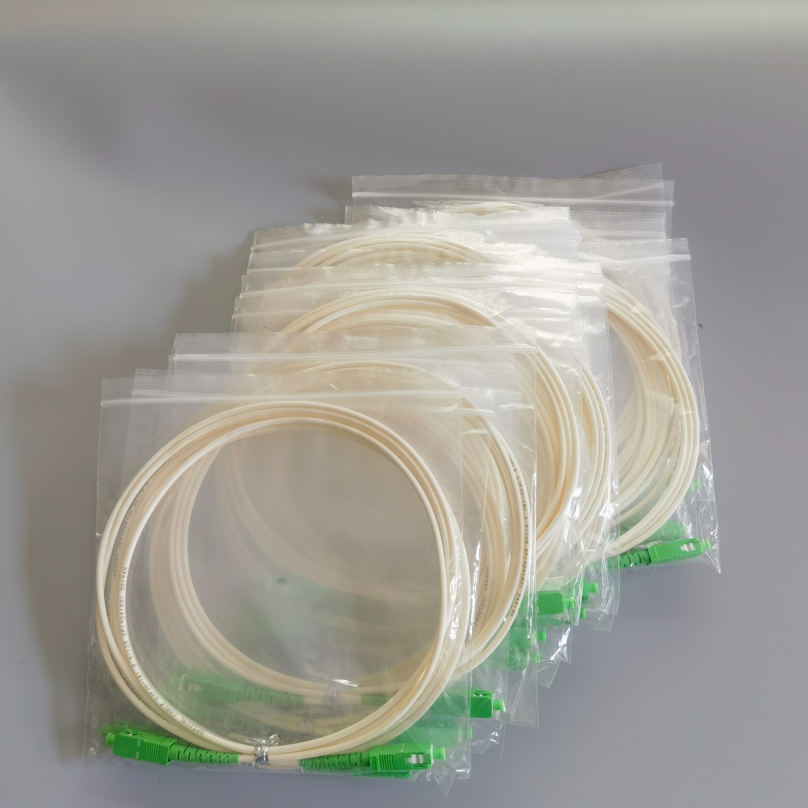 10/PCS Optical Fiber Patch Cord SC/APC-SC/APC Simplex Mode FTTH 1.5M/2M/3M