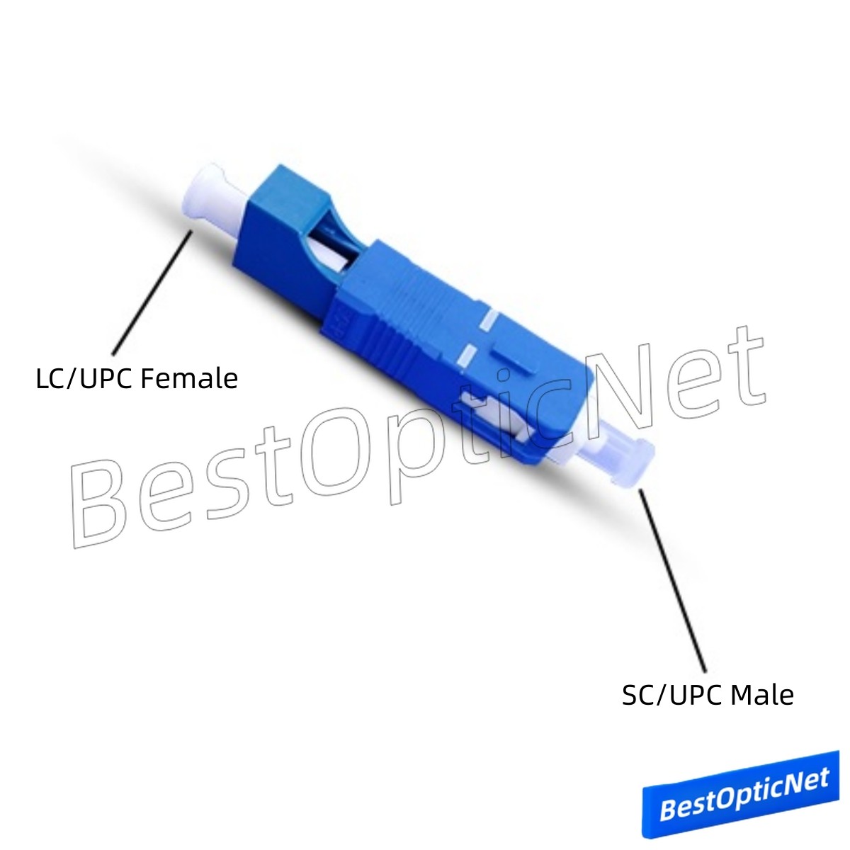 SC Male to LC Female PC APC SM MM Fiber Optical Adapter Optic Converter LC to SC