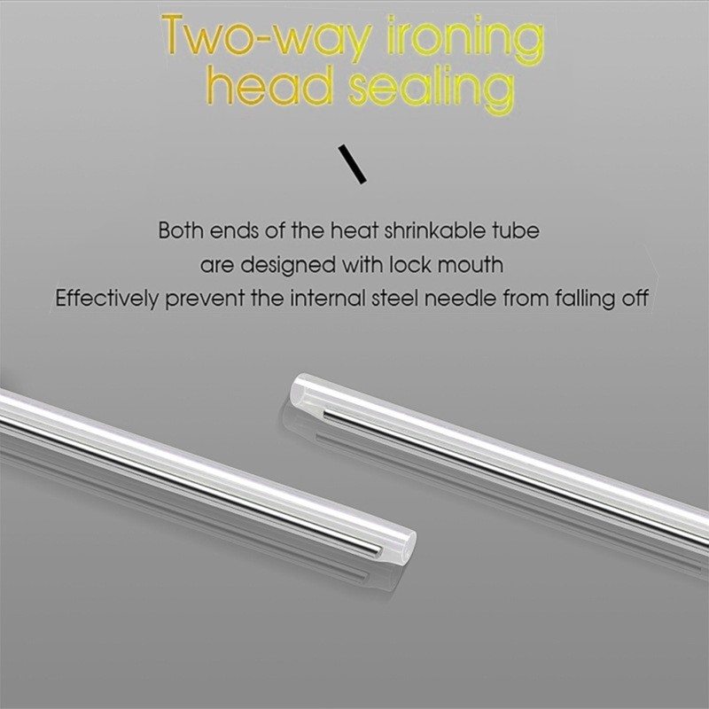 45mm 60mm Length Clear PE Heat Shrinkable Tubing Fiber Optical Cable,100pcs