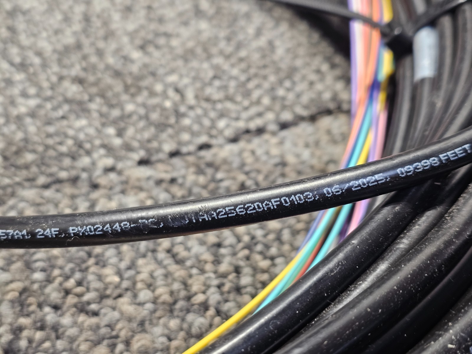 AFL Optical Cable G657A1 24F 250 ft Indoor/Outdoor Plenum Fiber Singlemode Black