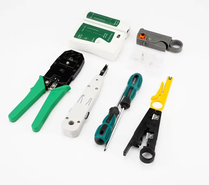 Computer Network Repair Tool Kit Lan Utp Screwdriver Wire Stripper Rj45 Connecto