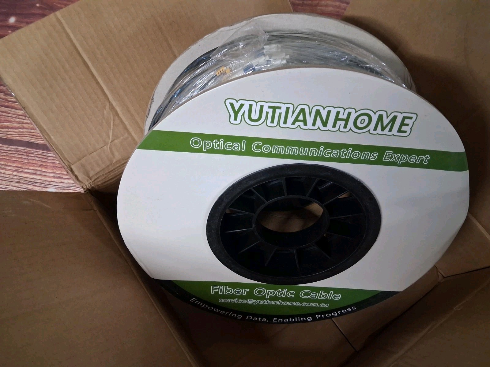 Yutianhome Fiber Optic Cable LC/PC-LC/PC SM 12Fiber Strands TPU 6.0mm 200M 656Ft