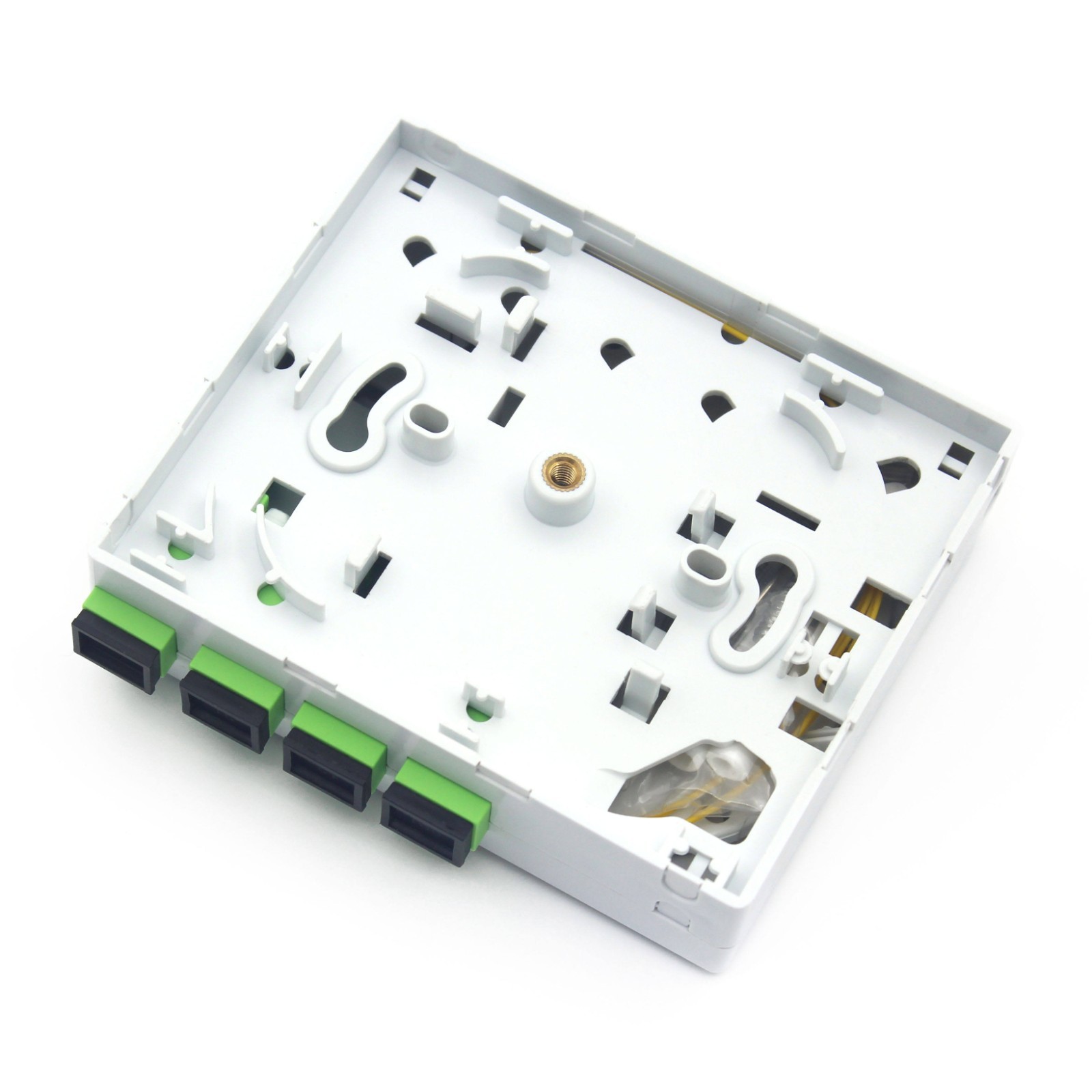 10pcs Indoor Wall Mounted 4 Ports End User Termination Box SC Adapter Pigtails