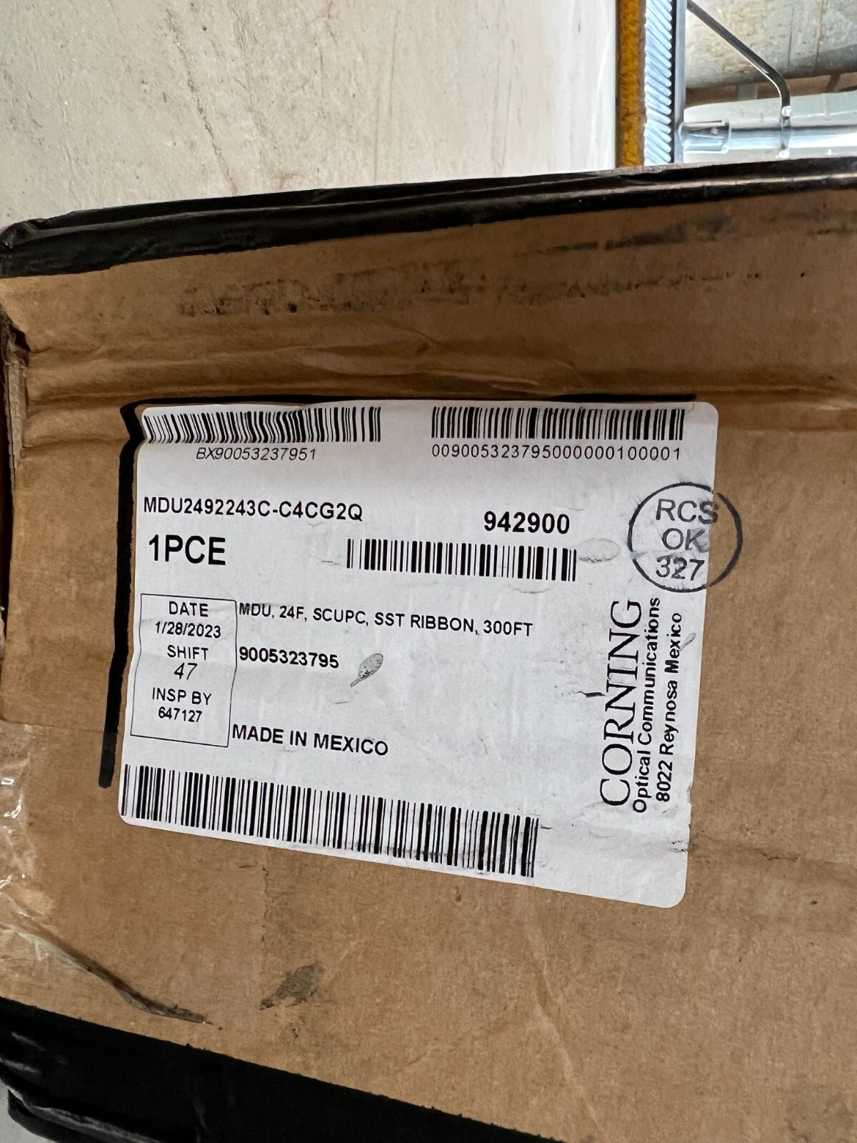 Corning Fiber Optic Cable MDU Multi-Dwelling Unit 24F, SCUPC, SST RIBBON 300FT