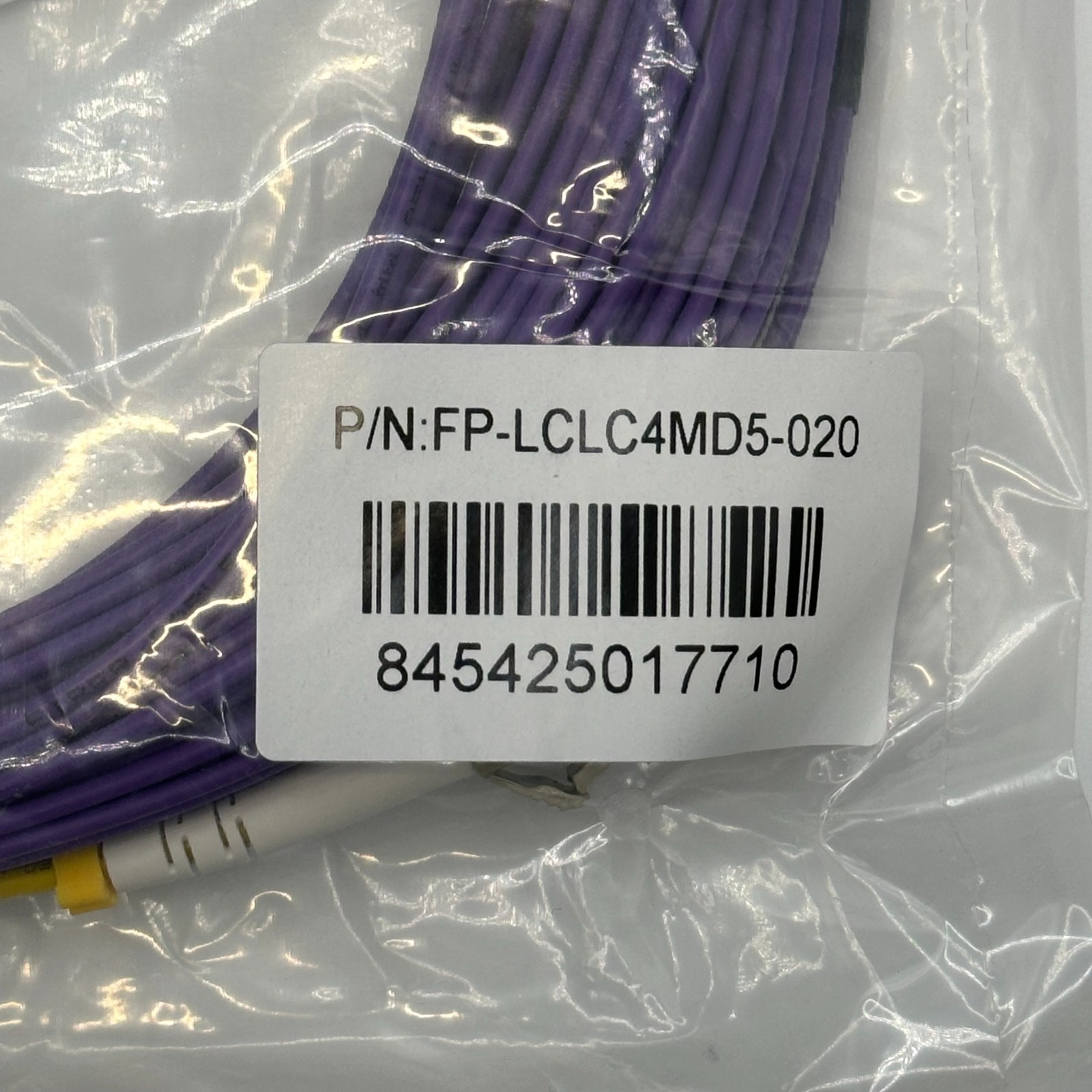 OM4 | 20 Meters | LC to LC | Multi-mode Fiber | Violet | 50/125 | Networx