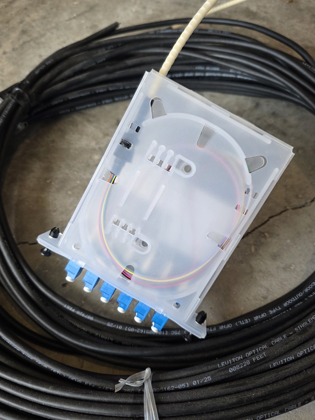 NEW Clearfield OB1-012-ETA-ZZZ 100FT 12-Fiber Singlemode LC/UPC OSP Pigtail