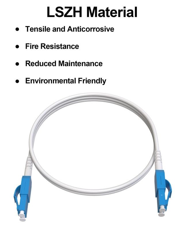 Armored Uniboot Fiber Optic Patch Cable 20M 65FT LC to LC Single Mode SMF