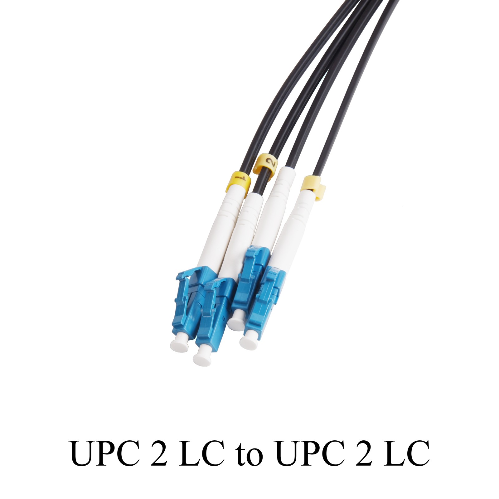 30M LC to LC Single Mode Duplex Fiber Optic Patch Cord UPC 2-Core Outdoor Cable