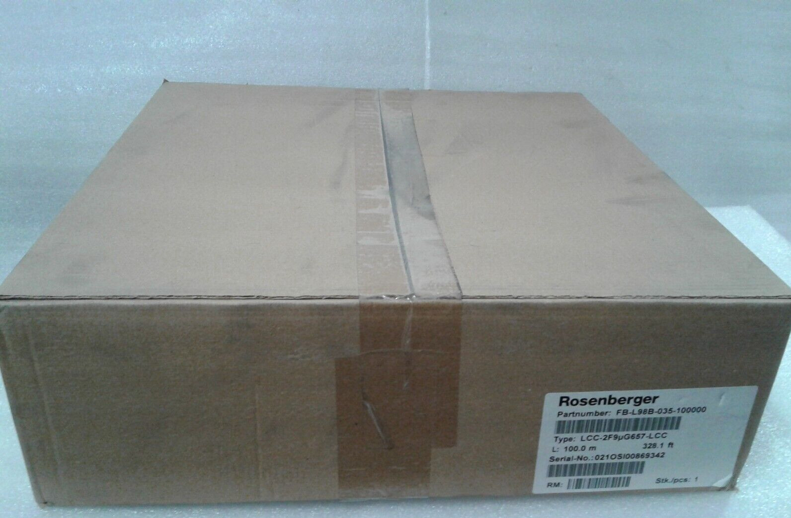 Rosenberger FB-L98B-035-100000 Fiber Optic Cable LCC-2F9uG657-LCC 100 m 328 ft