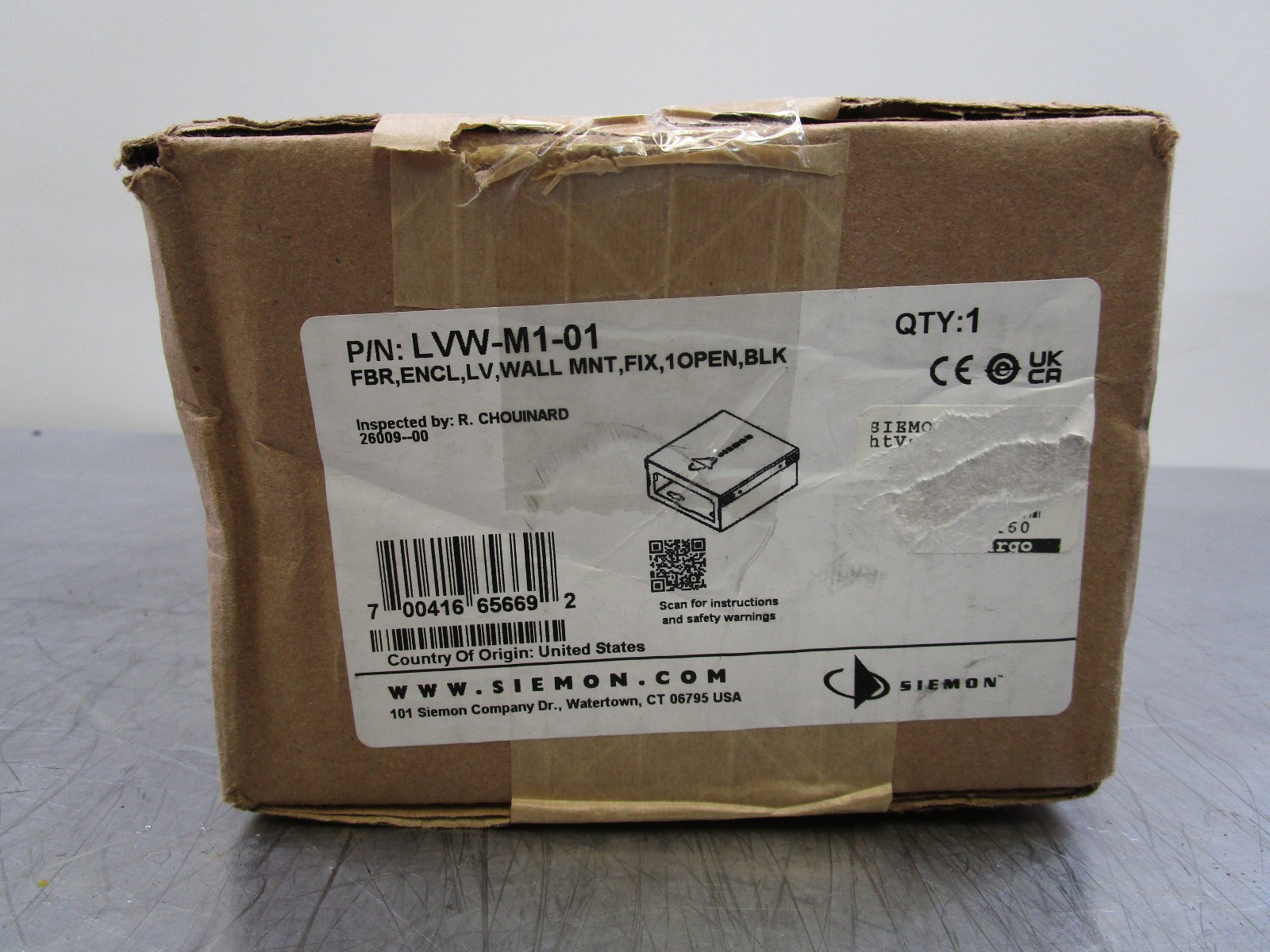 New (Lot of 2) Siemon LBW-M1-01 Fiber Enclosure Box