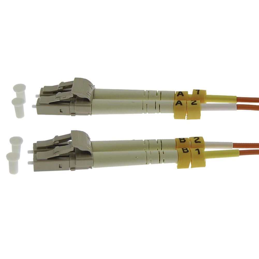 25m LC-LC Duplex Multimode 62.5/125 Fiber Optic Optical Patch Cable Cord Orange
