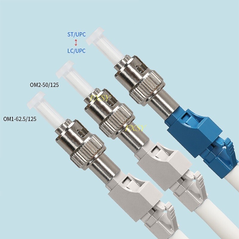ST/UPC Male LC/UPC Female SM MM Hybrid Fiber Optical Adapter Optic Converter