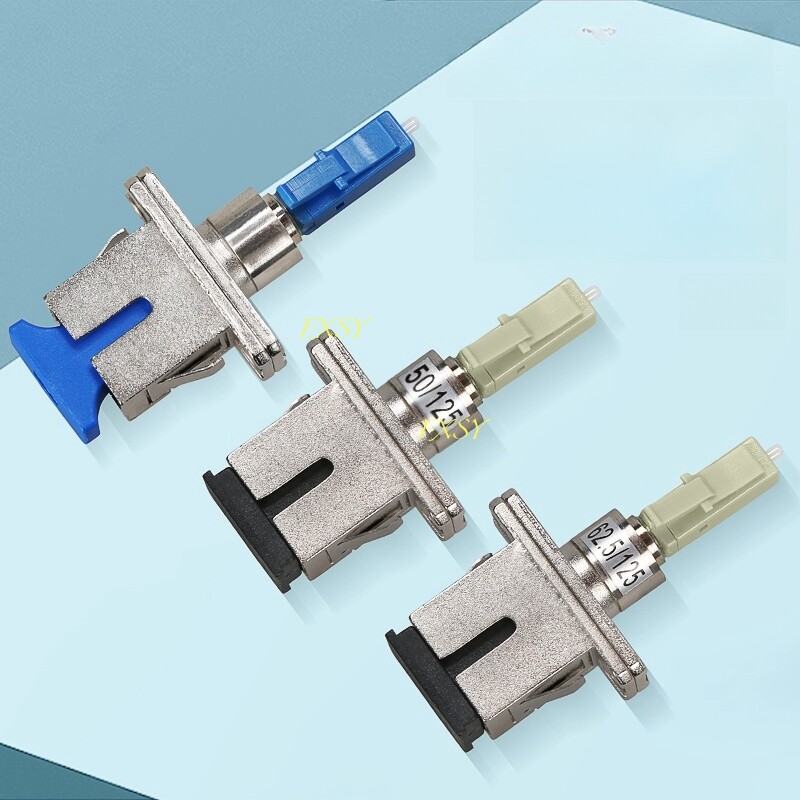 LC/UPC Male to SC/UPC Female SM MM Hybrid Fiber Optical Adapter Optic Converter
