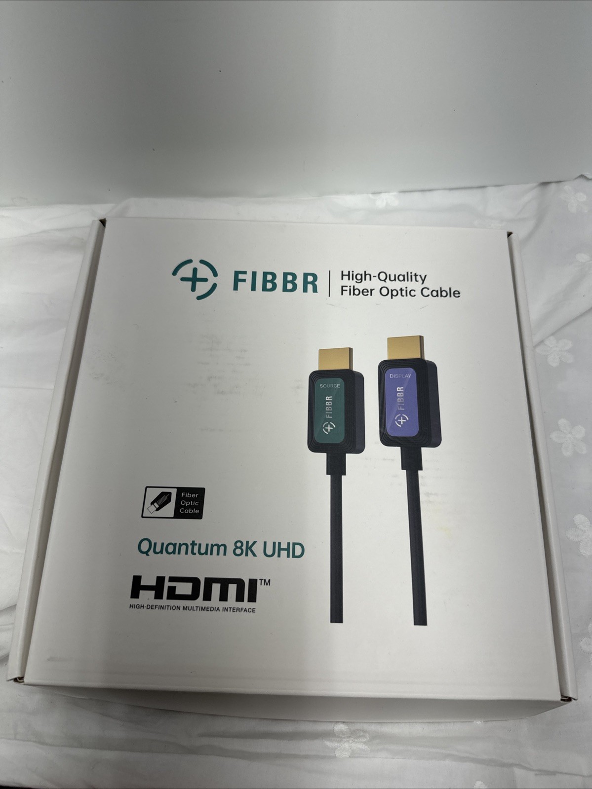 Fiber Optic 100 ft HDMI Cable 2.1 8K 48Gbps High Speed Supports 8K@60Hz 4K@120Hz