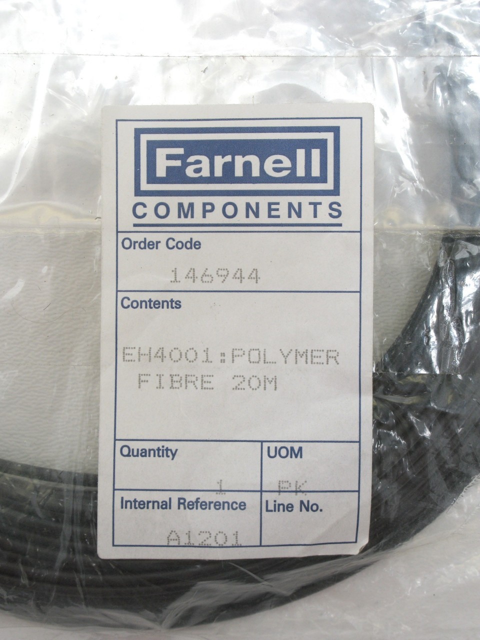 Farnell EH4001 Fiber Optic Cable, Polymer, Simplex, 20m