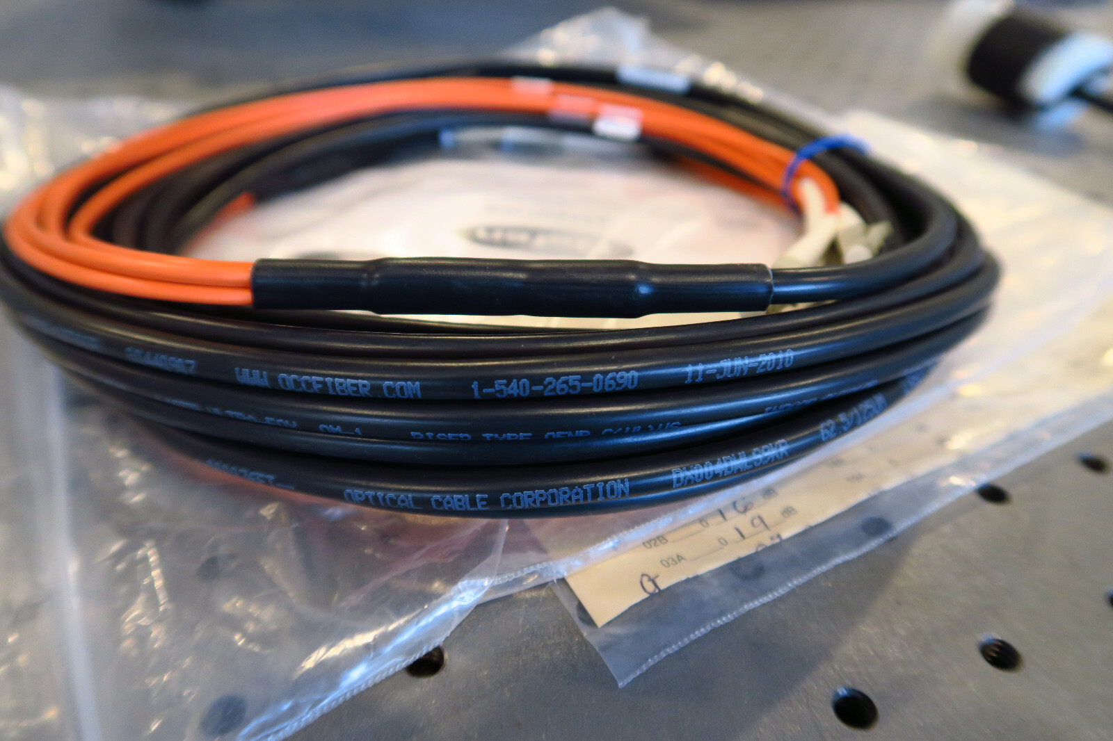 10M 30FT Armored Multi-Mode LC-LC 4 Strand Fiber Optic Cable Gefen CAB-LC-30 NEW