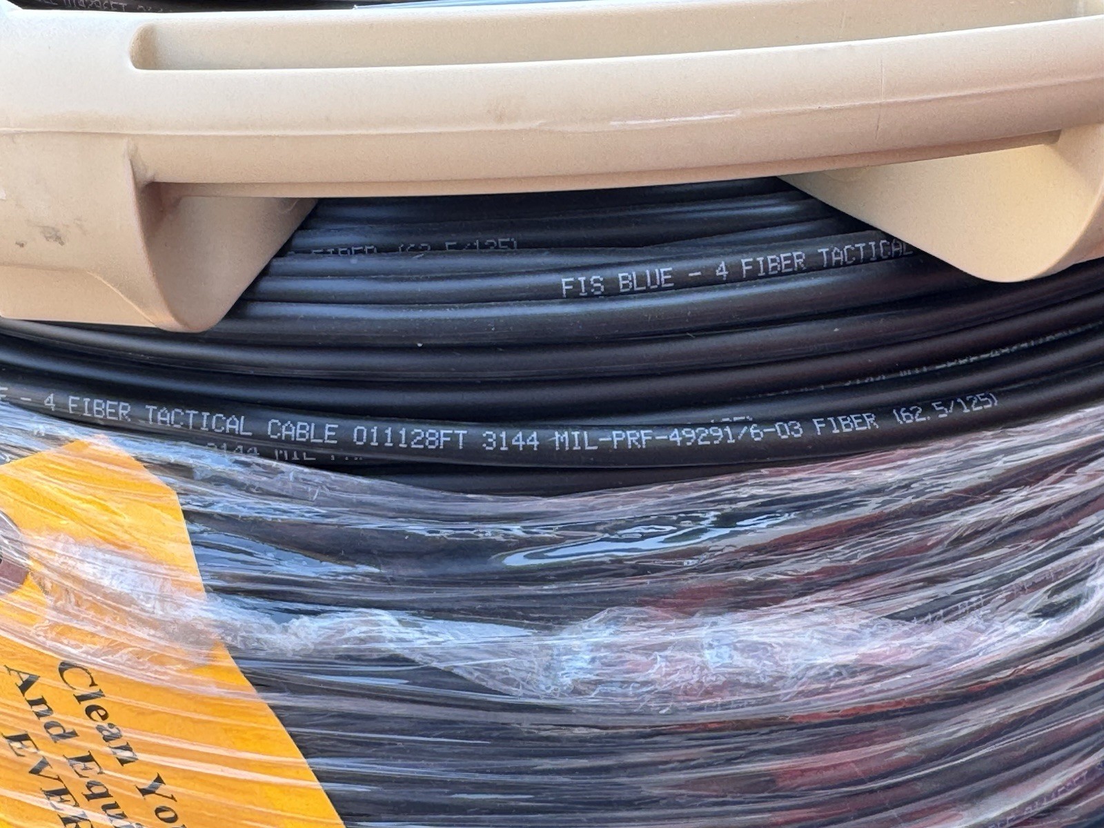 11128FT FIBER OPTIC FIS BLUE OPTICAL CABLE CORPORATION OCC A3302584-1 MARS REEL