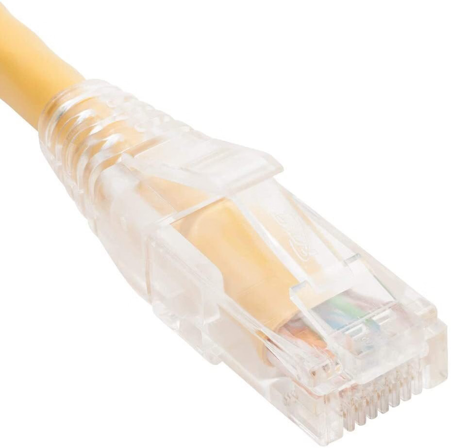 ICC Patch Cord Cat6 Clear Boot 7′ Yellow TDICC-ICPCST07YL Telecommunication