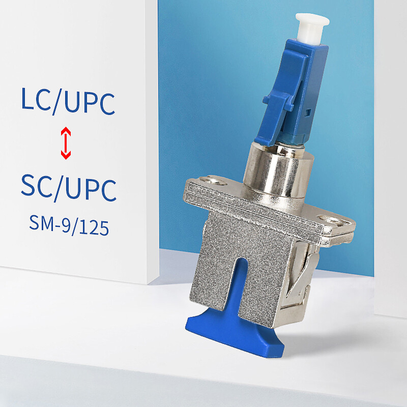 LC/UPC Male to SC/UPC Female SM MM Hybrid Fiber Optical Adapter Optic Converter