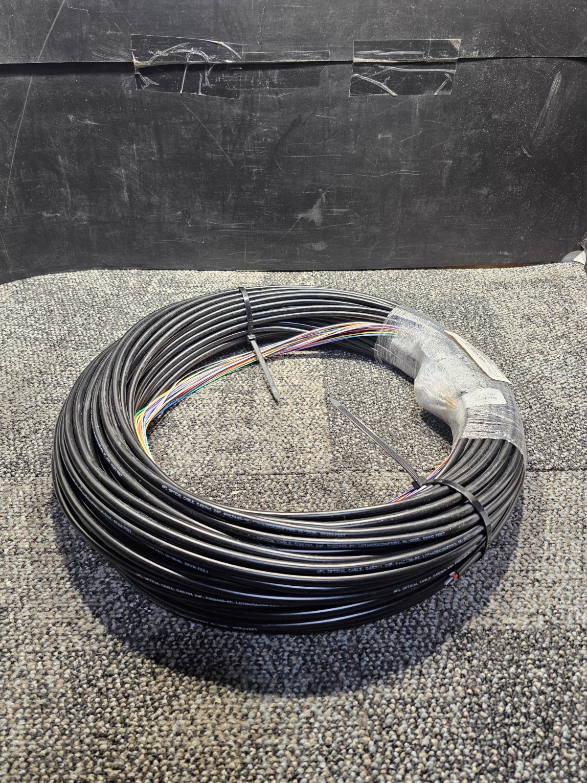 AFL Optical Cable G657A1 24F 250 ft Indoor/Outdoor Plenum Fiber Singlemode Black
