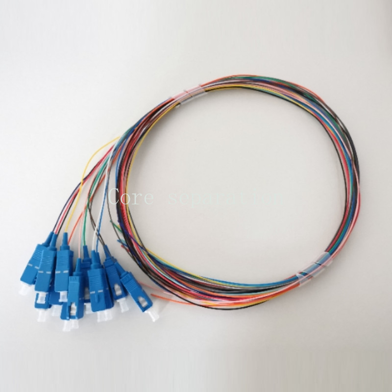 12 Fiber FC ST SC LC UPC SingleMode Bunch Fiber Optic Pigtail SM Optical Pigtail