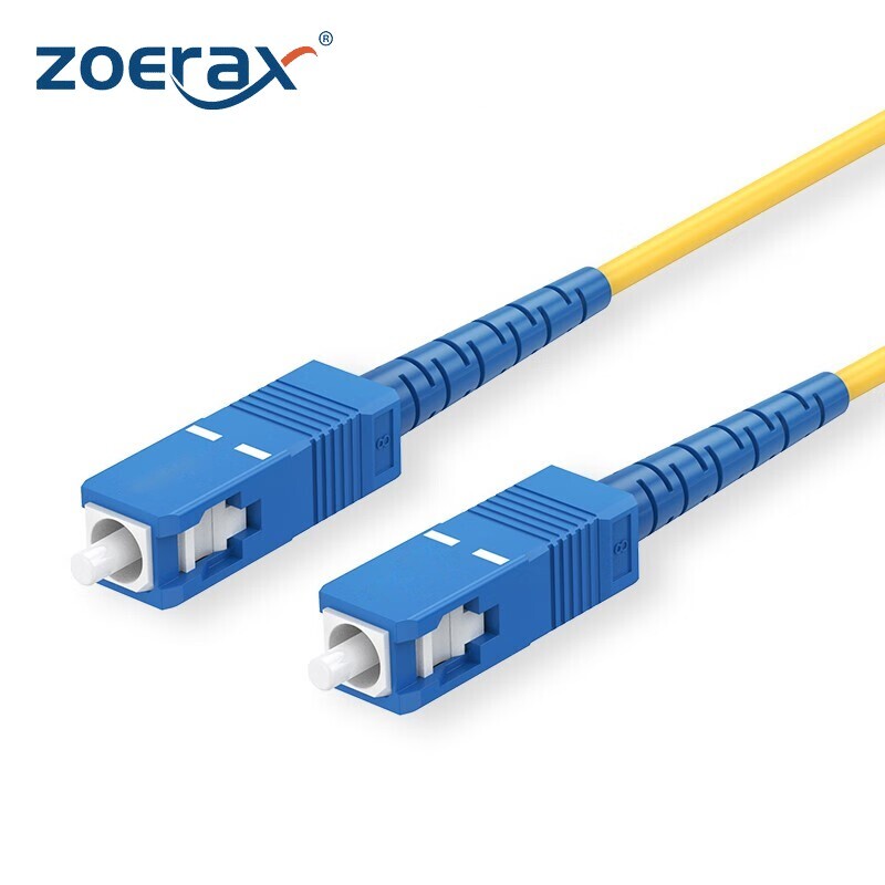 ZoeRax SC to SC UPC Fiber Optical Patch Cable Singlemode Simplex SMF 9/125μm