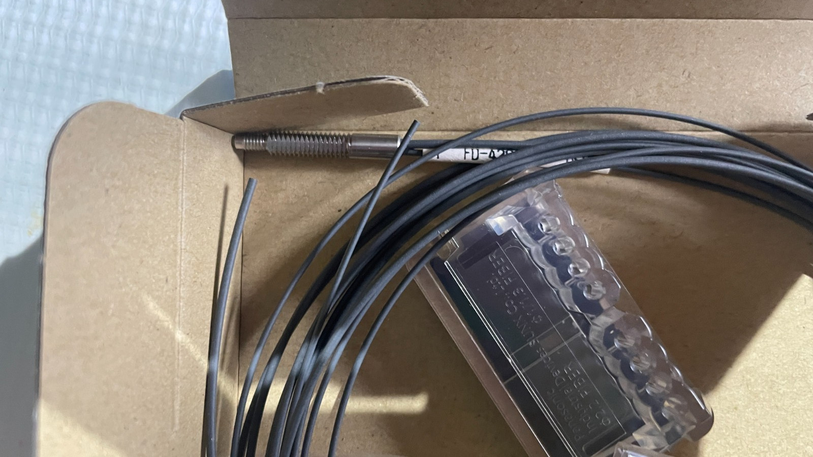 Panasonic P4777-A Duplex Fiber Optic Cable 2m Blue Raw Fiber Ends