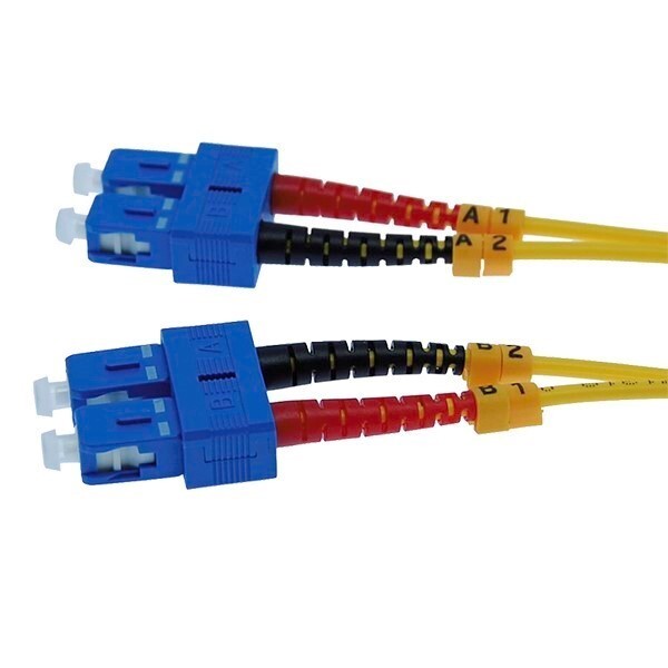 10ft SC-SC Duplex Singlemode 9/125 Optical Fiber Optic Network Patch Cable Cord