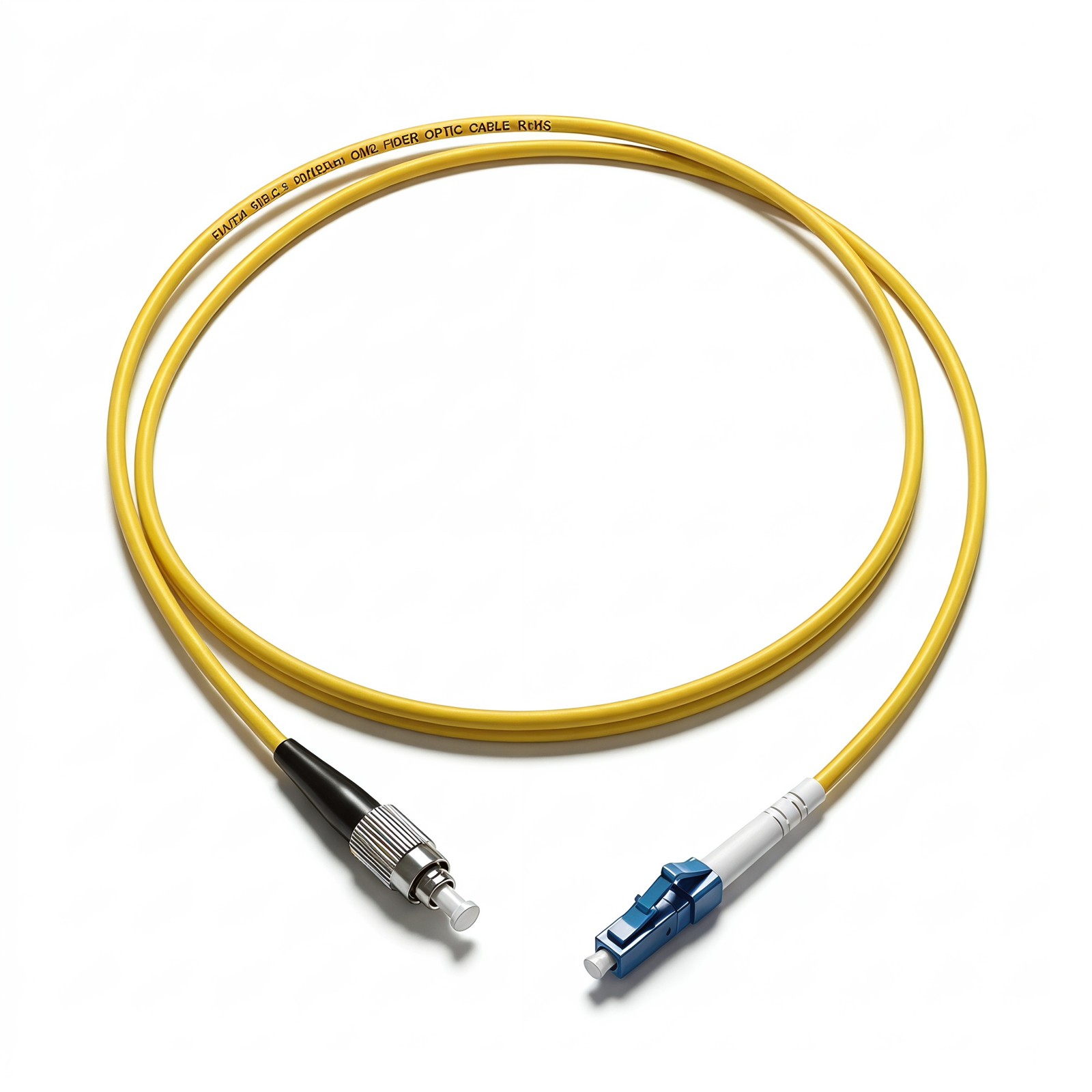 2PCS Single Mode Fiber Optic Patch Cord Single Core, UPC/APC SC LC FC ST 1M -30M