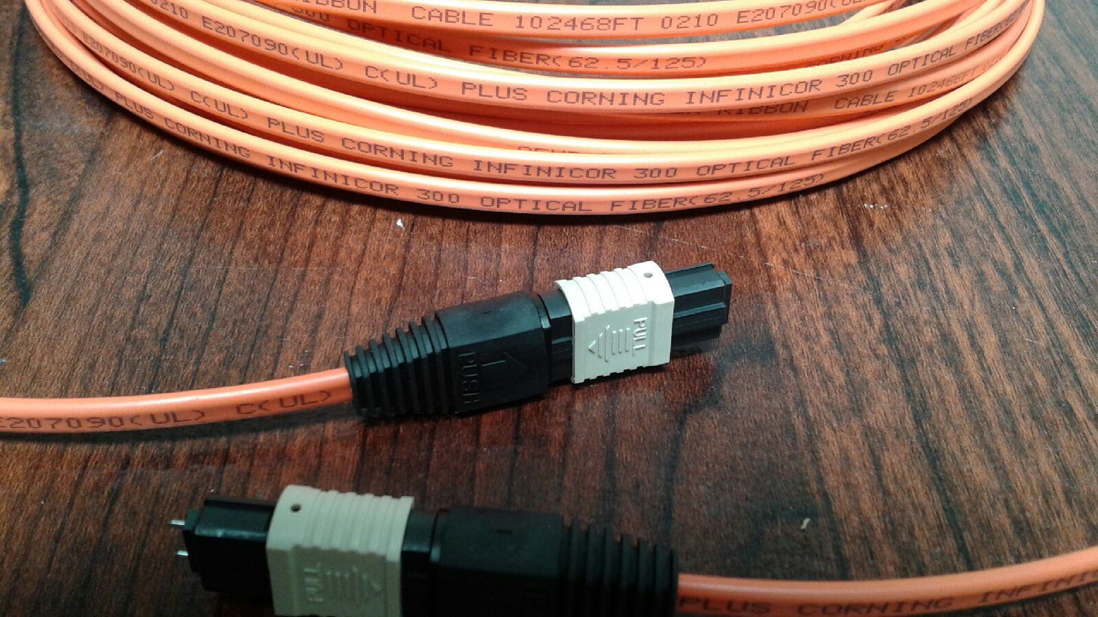10 M 12 STRAND MTP (MPO) 62.5 Male to Female FIBER OPTIC PATCH CABLE