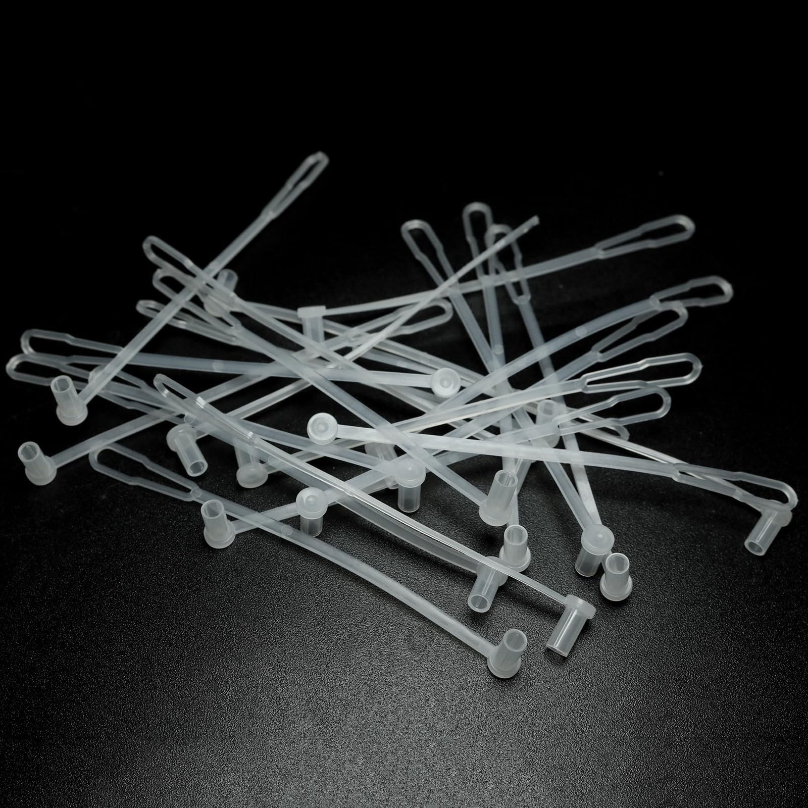 50pcs 90mm White SC Fiber Optic Dust Caps Fiber Optic Cables and End Faces wi…