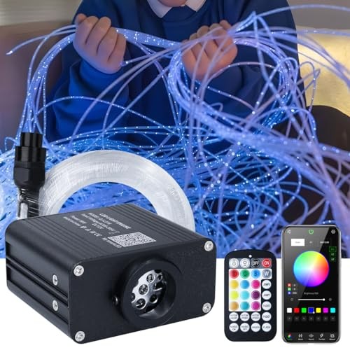 50pcs 6.5ft Side Glow Fiber Optic Sensory Light for Autism 50pcs 0.03in