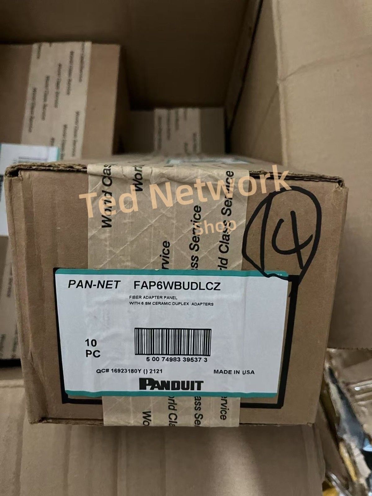 Genuine Panduit FAP6WBUDLCZ Optical Fiber Adapter Panel LC 6-port
