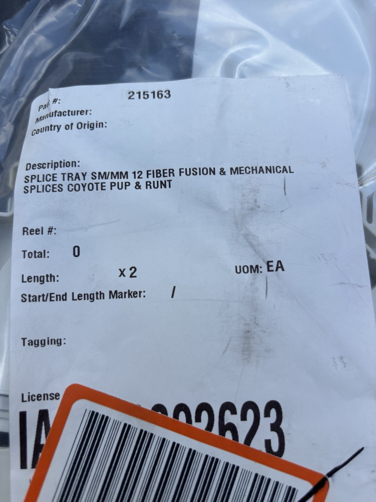 24 Strand Lite Grip Fiber Splice Tray Kit