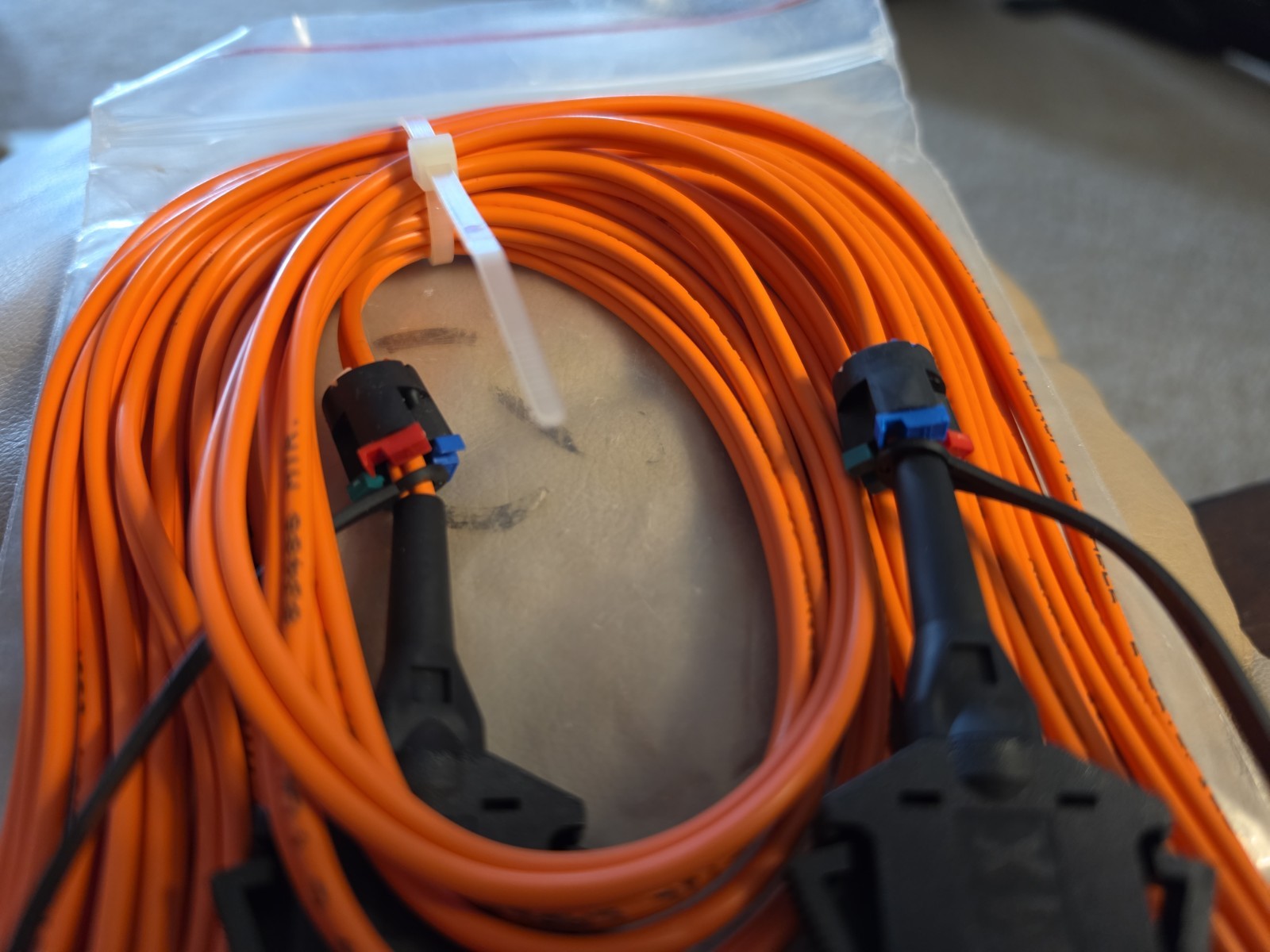 US MADE FDDI to FDDI Multimode 62.5/125 Fiber Optic cable 25ft HIGH QUALITY