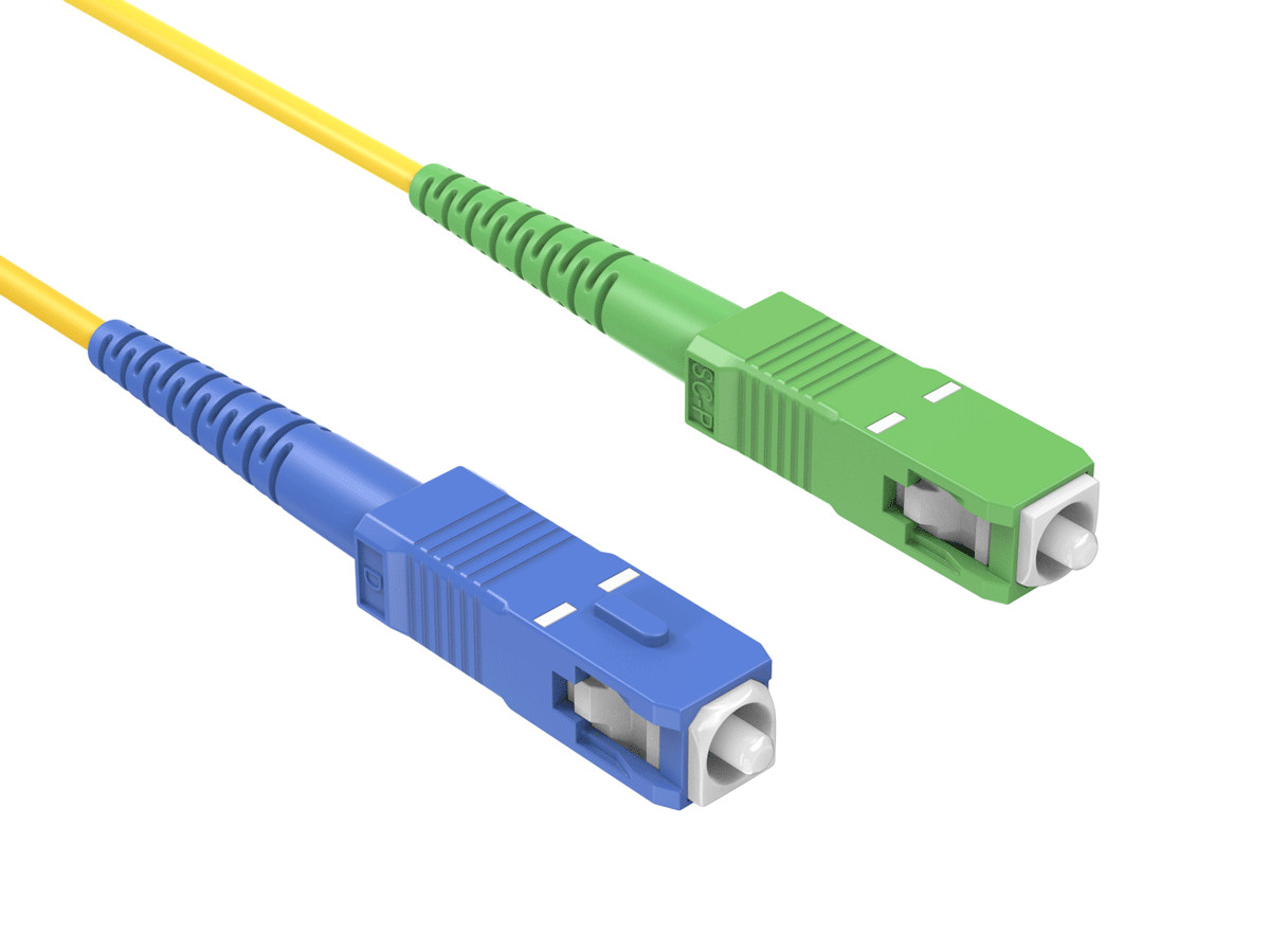 OS2 SC/UPC to SC/APC Simplex 9/125 Singlemode Fiber Optic Cable – 1/2/3/5m