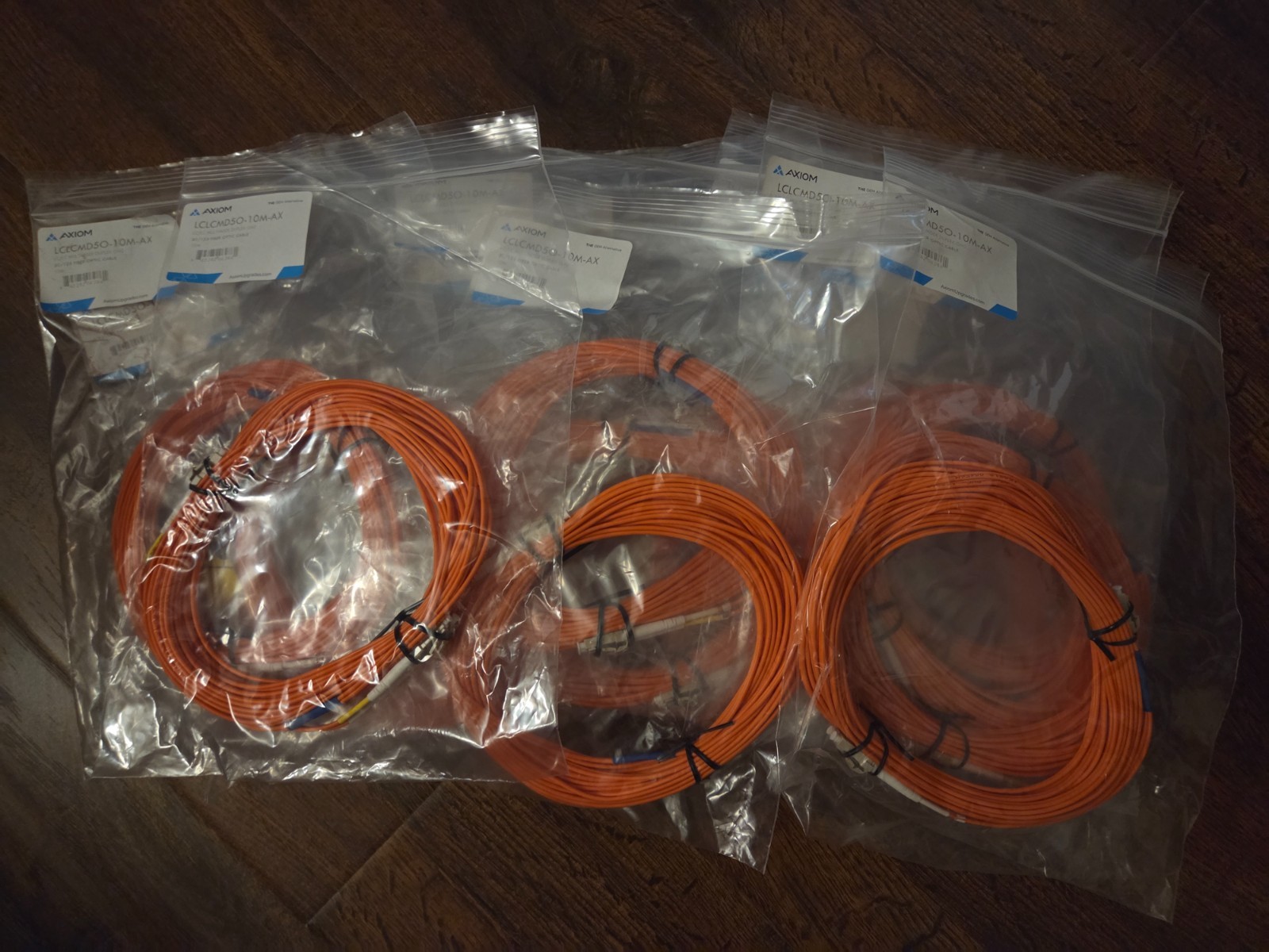 14 PACK LOT 10m LC-LC Duplex 50/125 OM2 Multimode Fiber Optic Cable Orange 33FT