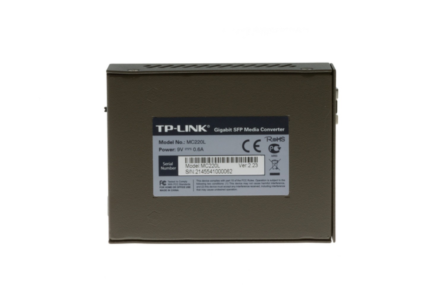 TP-Link Gigabit SFP-1000Base-T Fiber Converter, MC220L – Lifetime Warranty