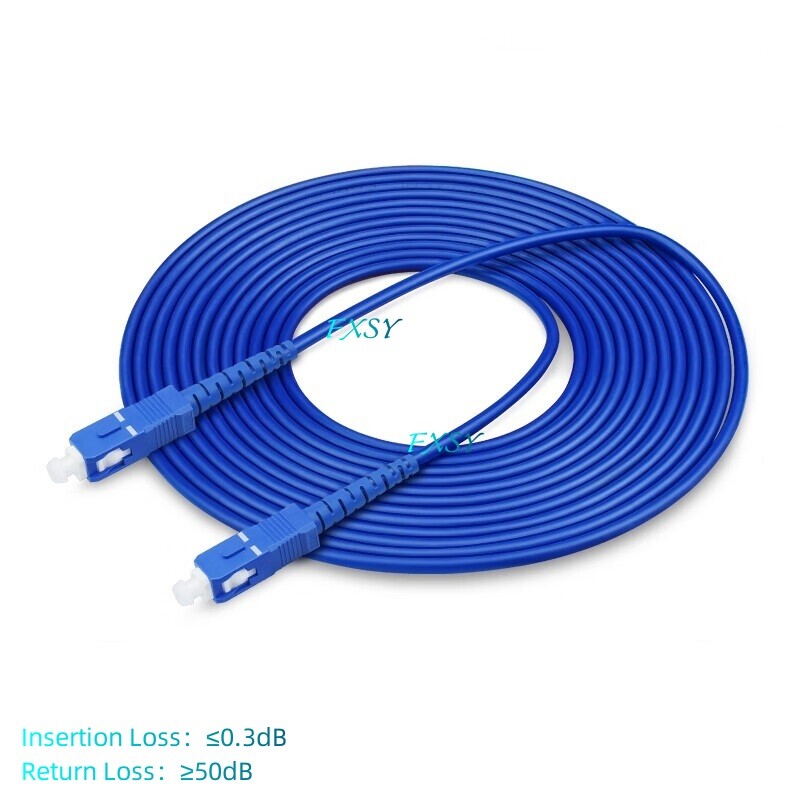 2Pcs 1m 2m 3m 5m 10m 15m LC to LC SC FC ST UPC SM Armored Fiber Optic Patch Cord