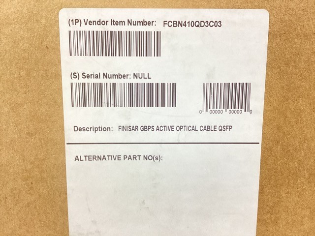 Finisar Fiber Optic Duplex Network Cable – FCBN410QD3C03