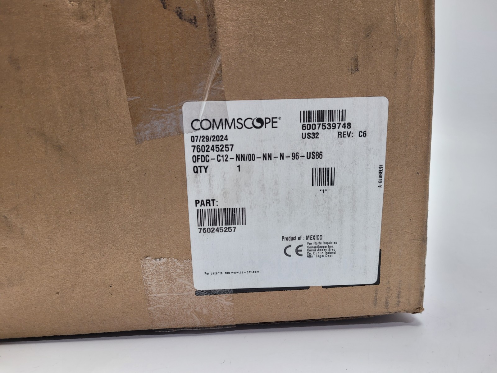 New Open-Box Commscope Fiber Optic Splice Box OFDC-C12-NN/00-NN-N-96-US86