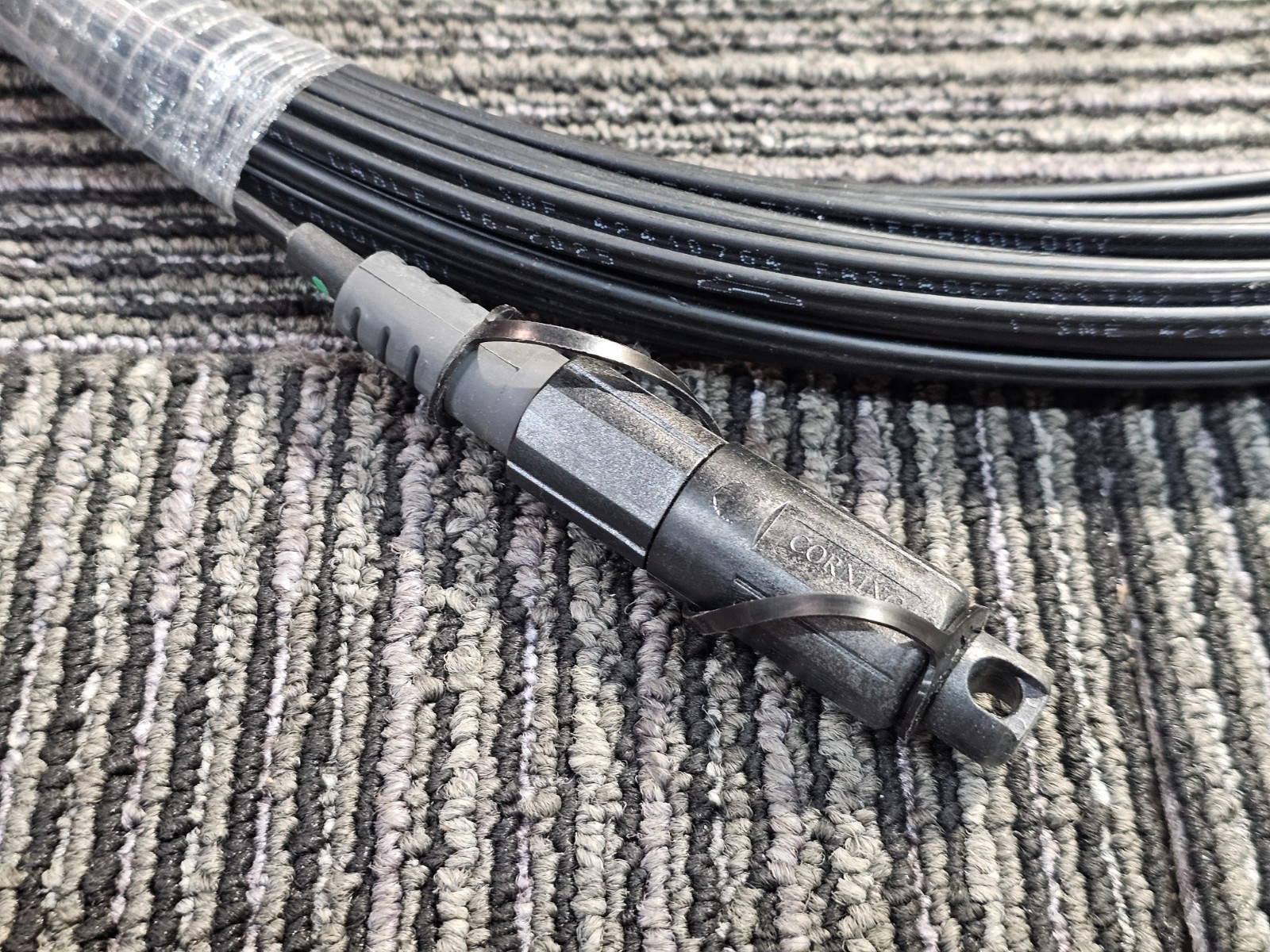 100FT Corning Fiber Optic Cable 434401EB4R2100F-P Black