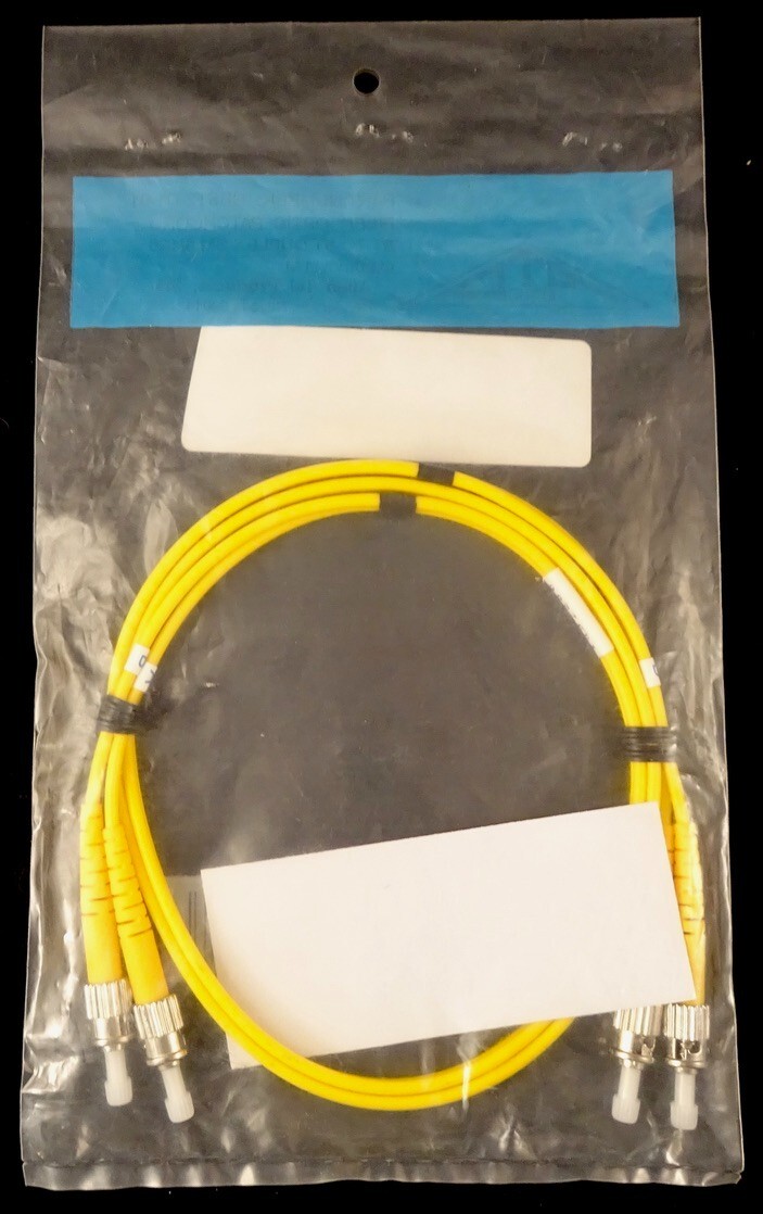 Allen Tel GBST2-D1-01 Duplex ST to ST Fiber Optic Patch Cord, Singlemode 1m, New