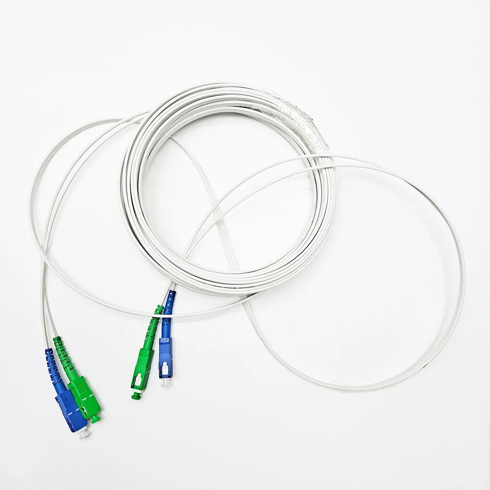 Optic Extension Wire SC UPC+APC SM 2-Core Indoor Drop Thread Fiber Optical Cable