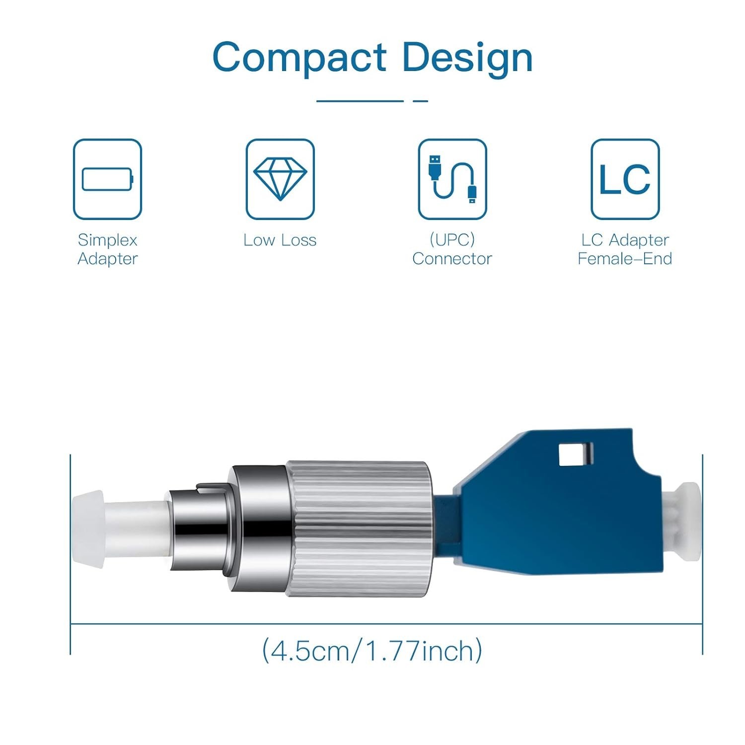 High Precision FC Male to LC Female Fiber Optic Adapters for Seamless Connection