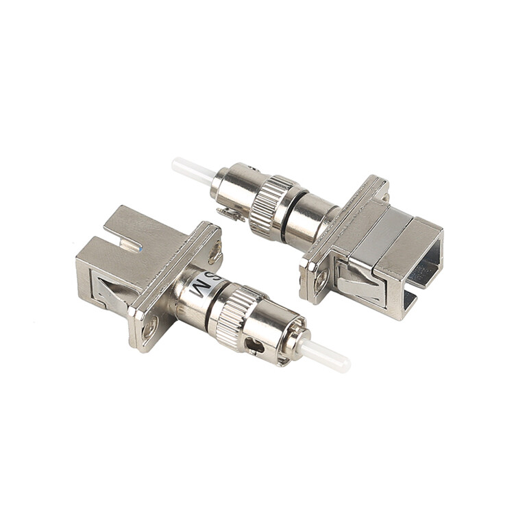 SC/UPC Female to ST/UPC Male Adapter Fiber Optical Coupler Flange Converter