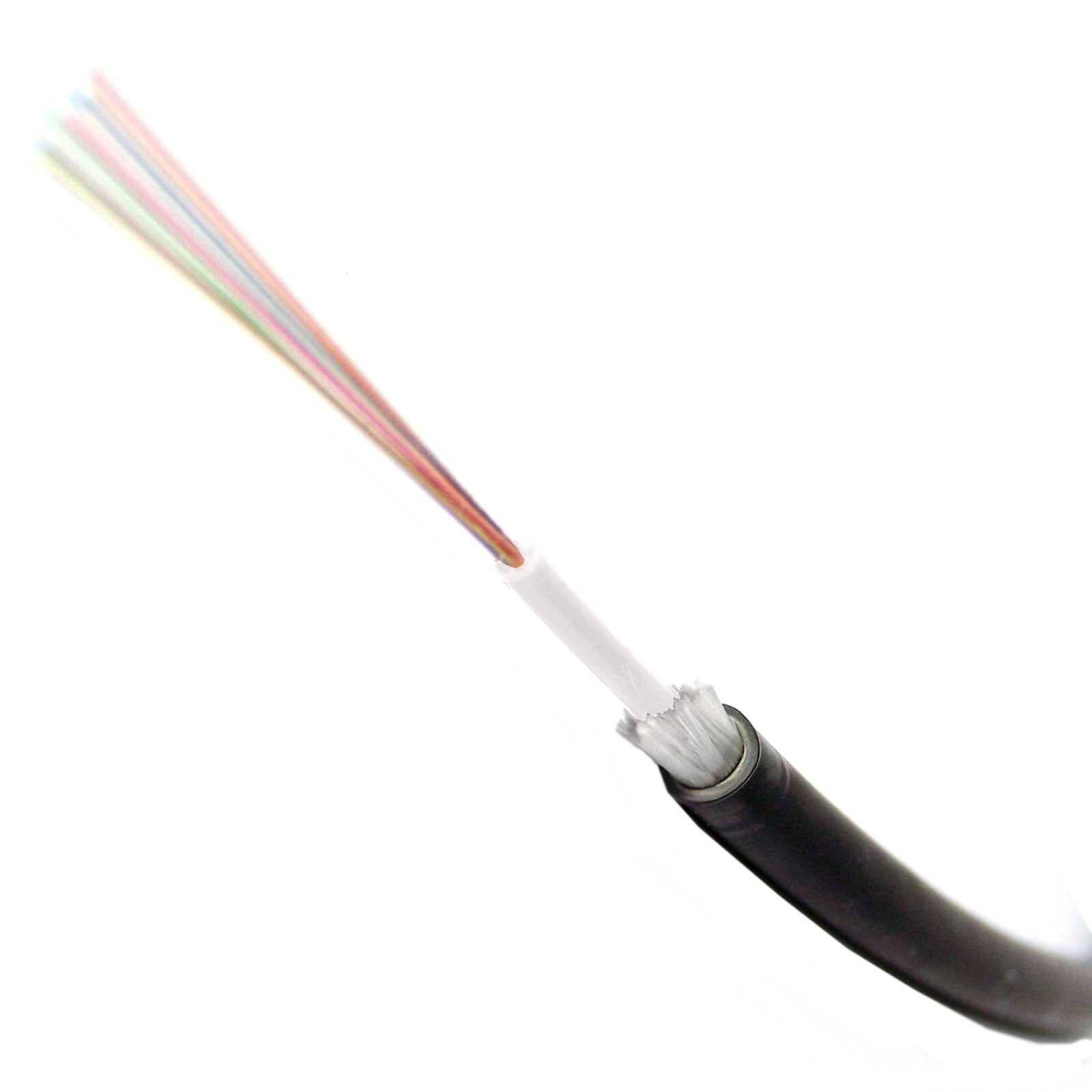 12-Strand Single-Mode SJSA Armor Direct Burial Fiber Optic Cable – 1000ft