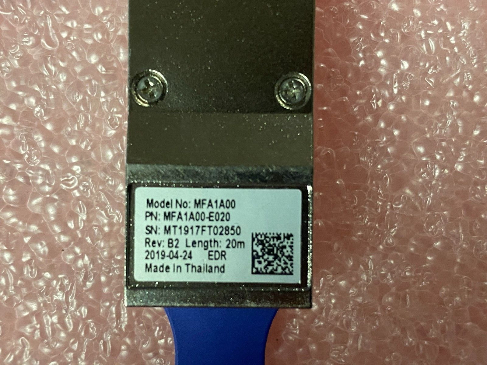 Mellanox MFA1A00 Ethernet 100GbE QSFP28 Connector No Cables